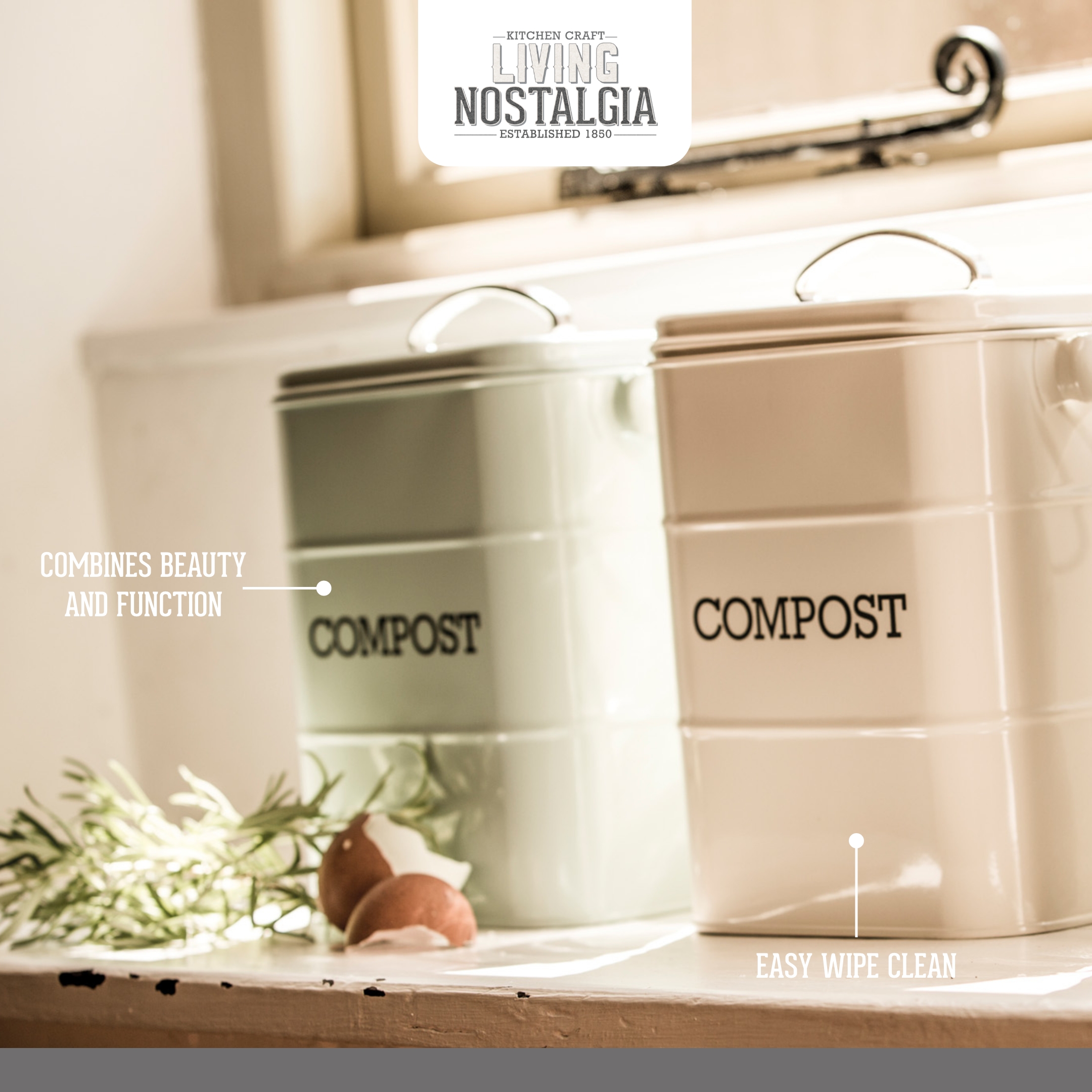 Set 3 latas Living Nostalgia 26,99 € Color Crema - CaféTéArte