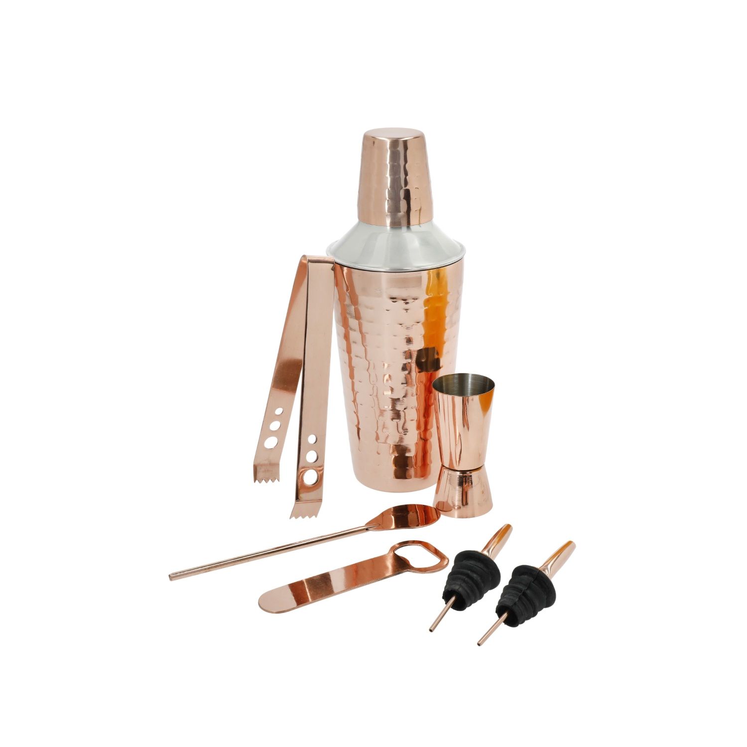 BarCraft 7-Piece Cocktail Making Set with Copper Finish BarCraft 7-Piece Cocktail Making Set with Copper Finish