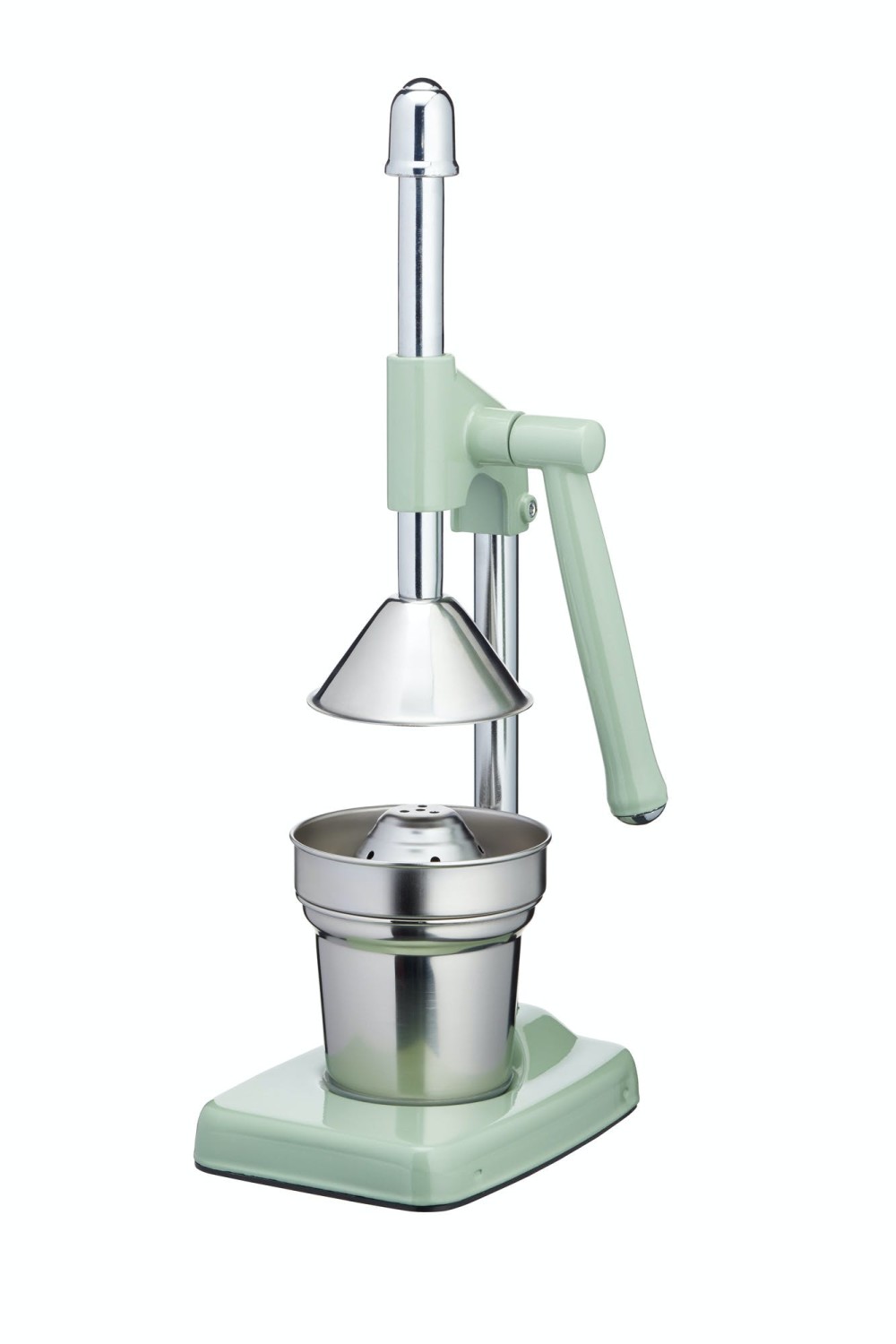 Living Nostalgia Heavy Duty Lever-Arm Manual Orange Juicer - English Sage Green