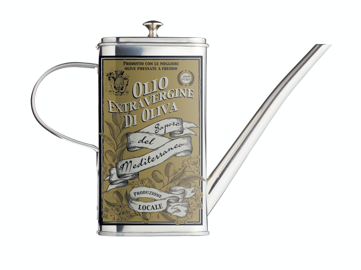 KitchenCraft World of Flavours Italian Stainless Steel Oil Can Drizzler KitchenCraft World of Flavours Italian Stainless Steel Oil Can Drizzler