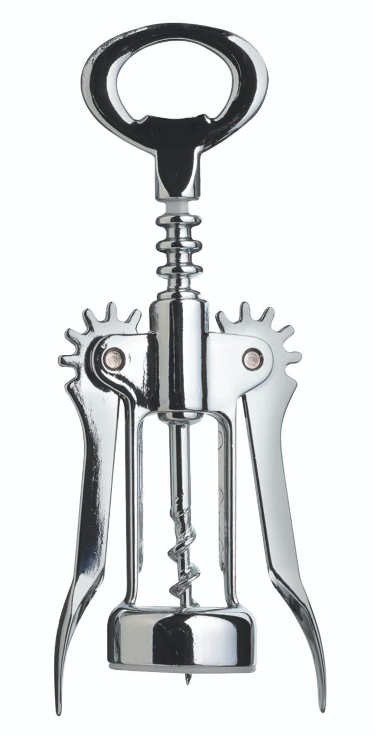 BarCraft Double Handled Chrome Wing Corkscrew BarCraft Double Handled Chrome Wing Corkscrew