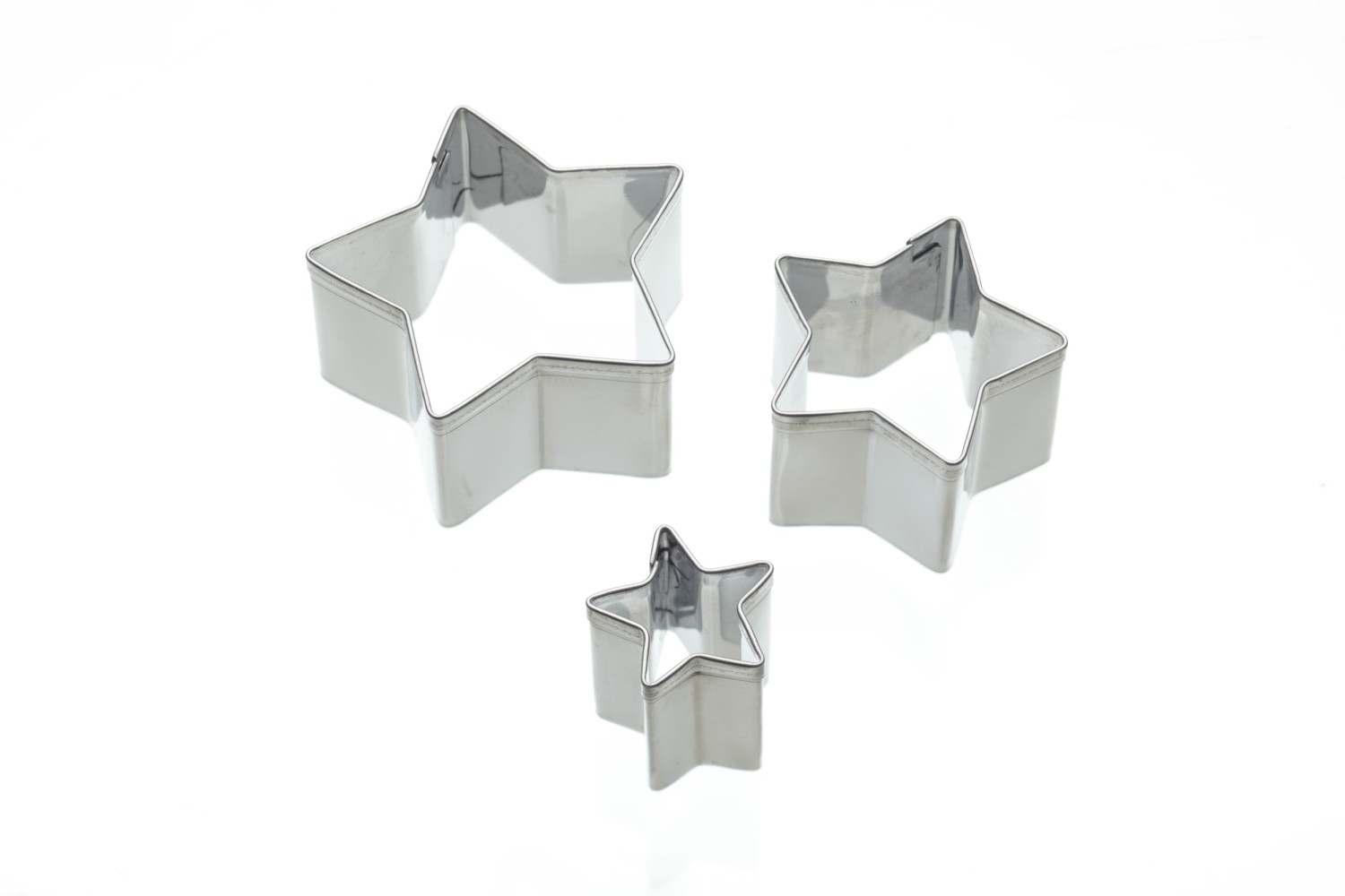 KitchenCraft Set of 3 Star Fondant Cutters KitchenCraft Set of 3 Star Fondant Cutters