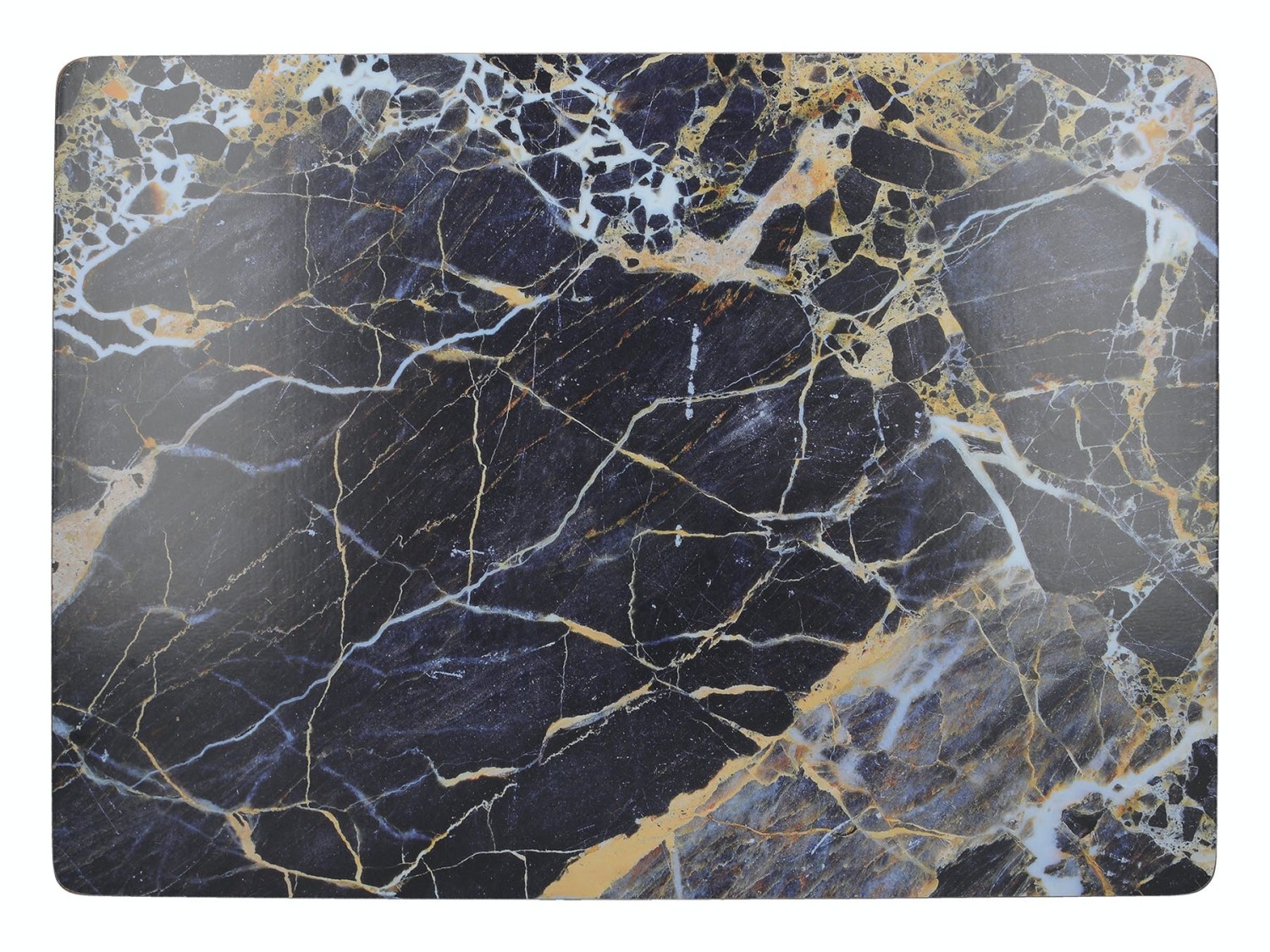 Creative Tops Navy Marble Pack Of 4 Large Premium Placemats Creative Tops Navy Marble Pack Of 4 Large Premium Placemats