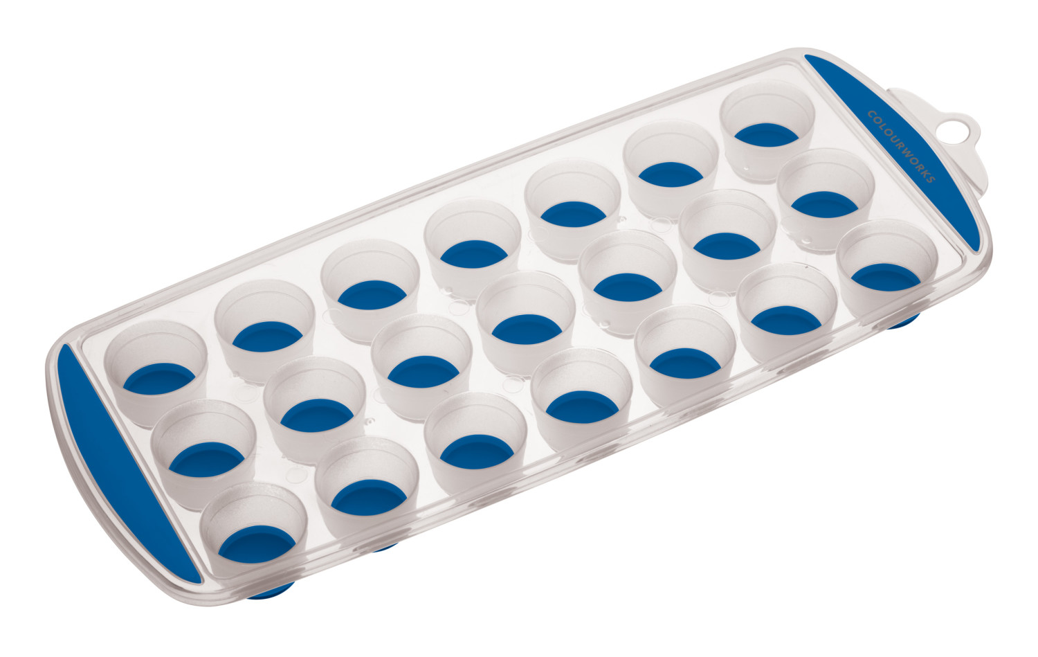 Colourworks Blue Pop Out Flexible Ice Cube Tray Colourworks Blue Pop Out Flexible Ice Cube Tray