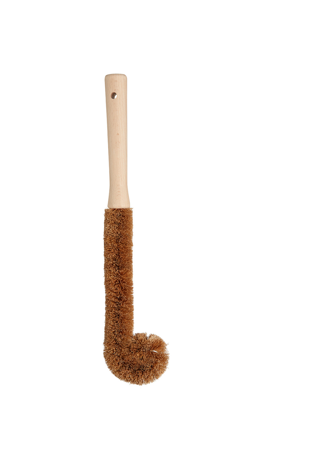 Natural Elements Plastic-Free Bottle Brush with Coconut Husk Bristles and Wooden Handle Natural Elements Plastic-Free Bottle Brush with Coconut Husk Bristles and Wooden Handle