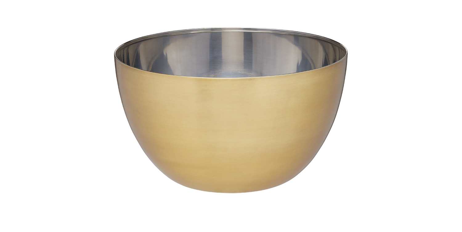 MasterClass Stainless Steel Brass Finish Mixing Bowl, 24cm MasterClass Stainless Steel Brass Finish Mixing Bowl, 24cm