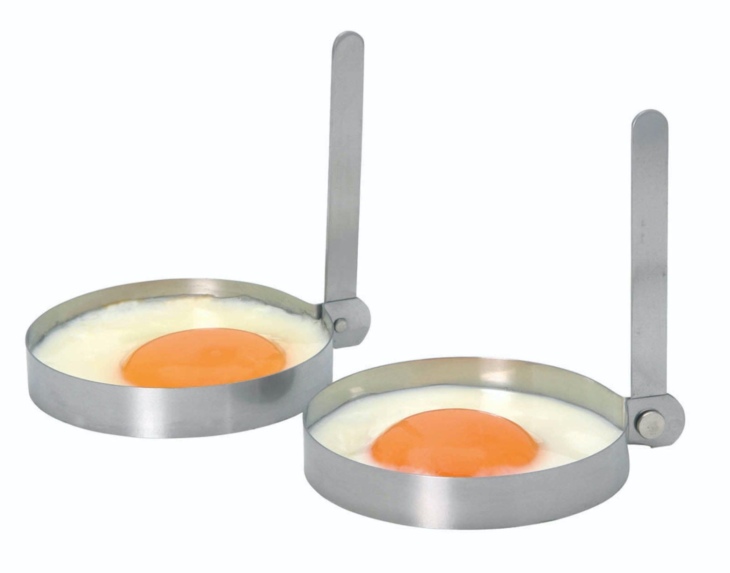 KitchenCraft Set of 2 Stainless Steel Round Egg Rings KitchenCraft Set of 2 Stainless Steel Round Egg Rings