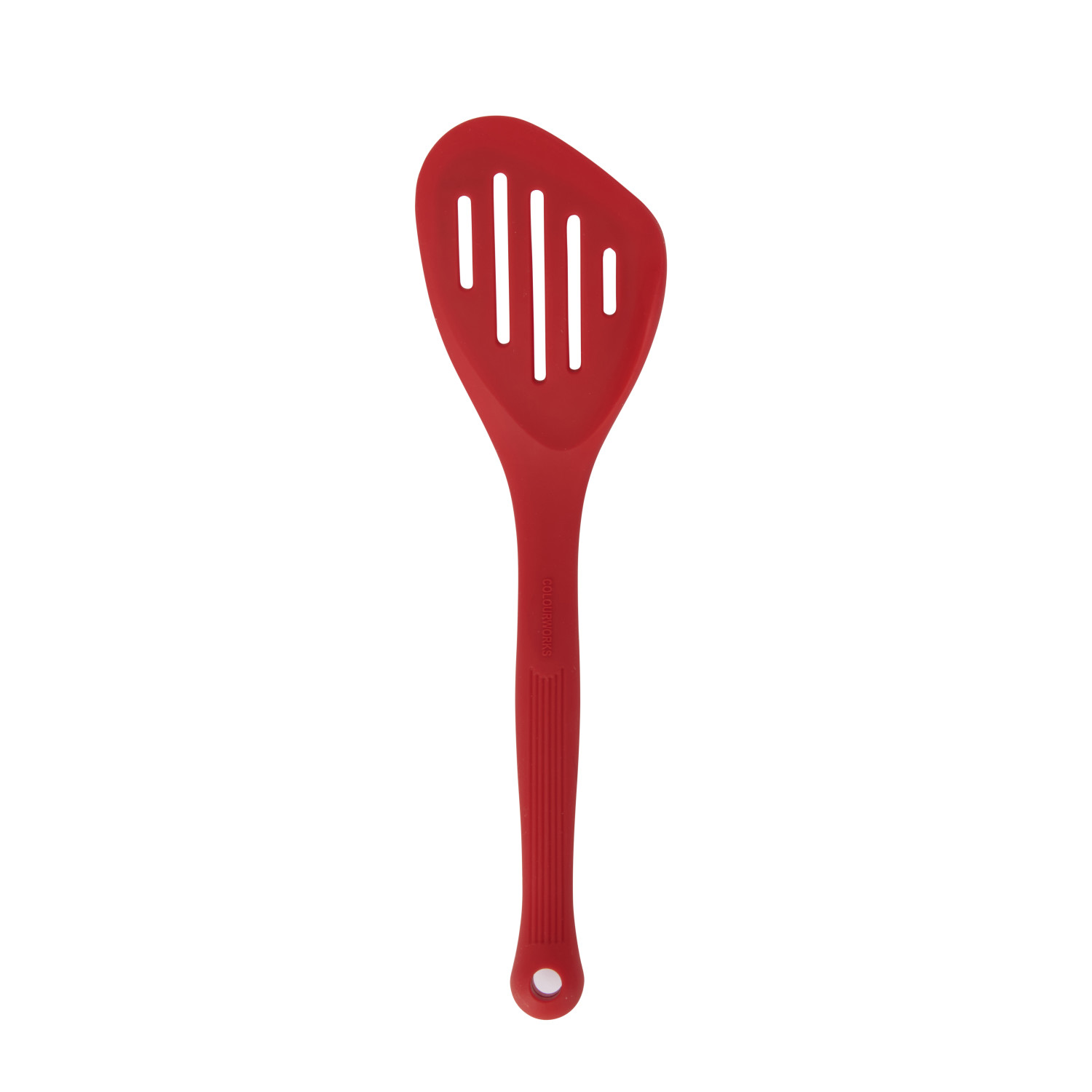 Colourworks Slotted Silicone Turner, Red Colourworks Slotted Silicone Turner, Red