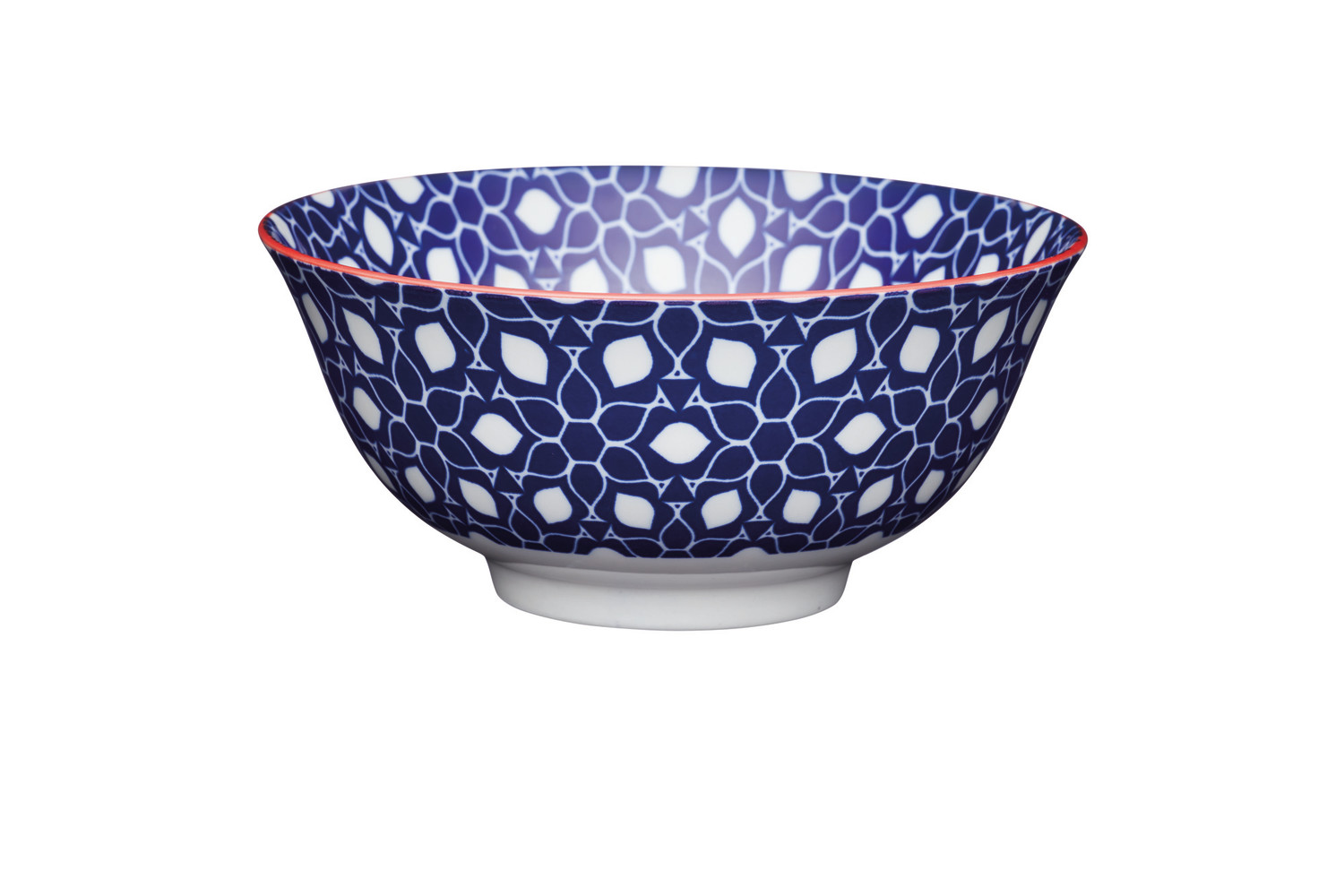 KitchenCraft Blue Floral Ceramic Bowl, 16cm KitchenCraft Blue Floral Ceramic Bowl, 16cm
