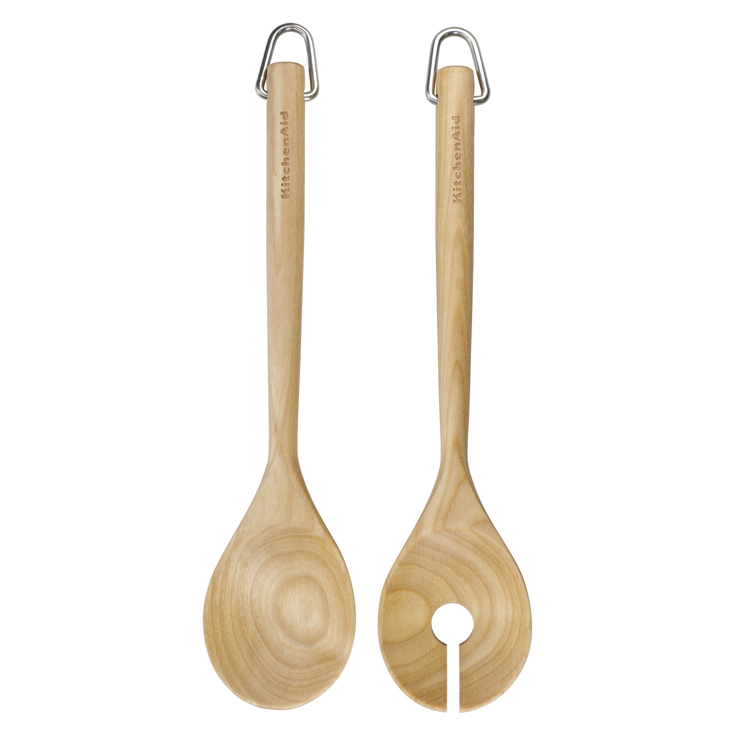 KitchenAid Birchwood Salad Servers, Fork and Spoon KitchenAid Birchwood Salad Servers, Fork and Spoon