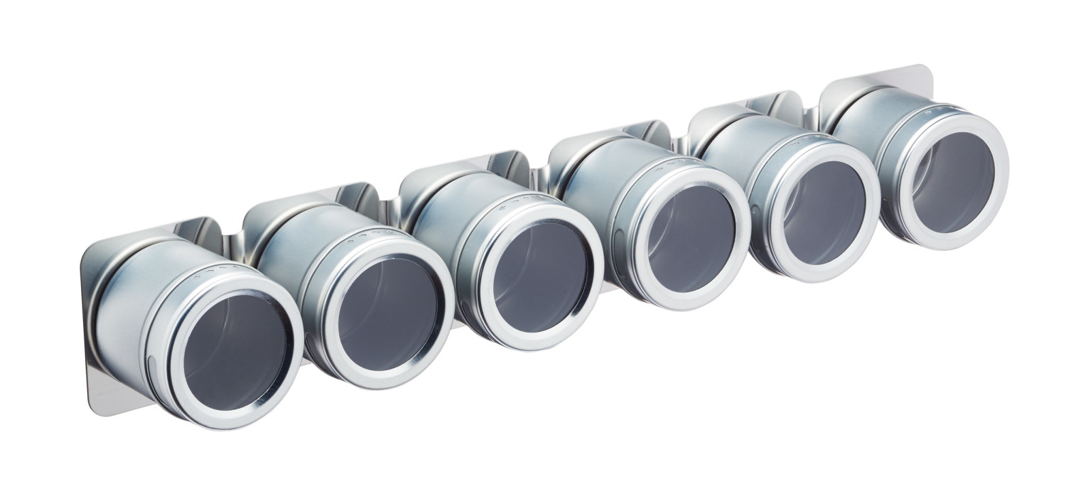 MasterClass 6 Jar Magnetic Spice Rack