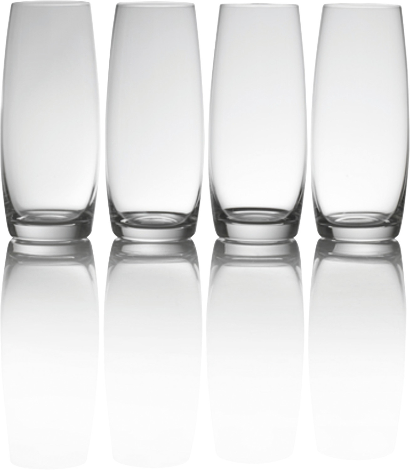 Mikasa Julie Set Of 4 9oz Stemless Flute Glasses Mikasa Julie Set Of 4 9oz Stemless Flute Glasses