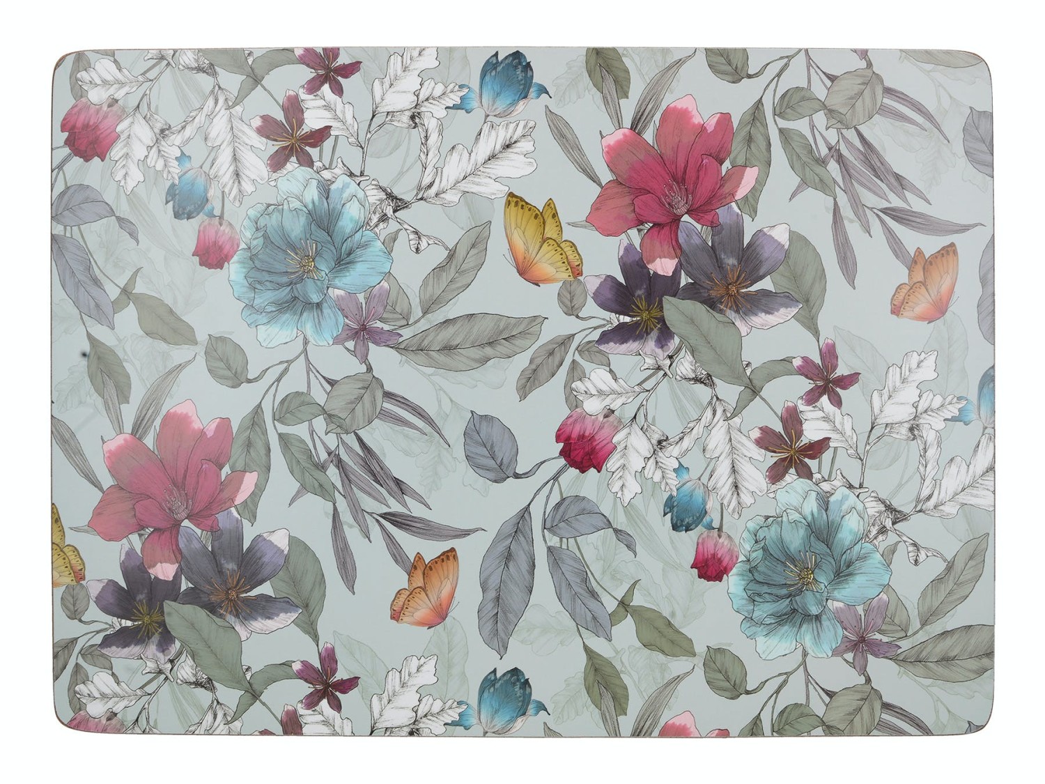 Creative Tops Butterfly Floral Pack Of 4 Large Premium Placemats Creative Tops Butterfly Floral Pack Of 4 Large Premium Placemats
