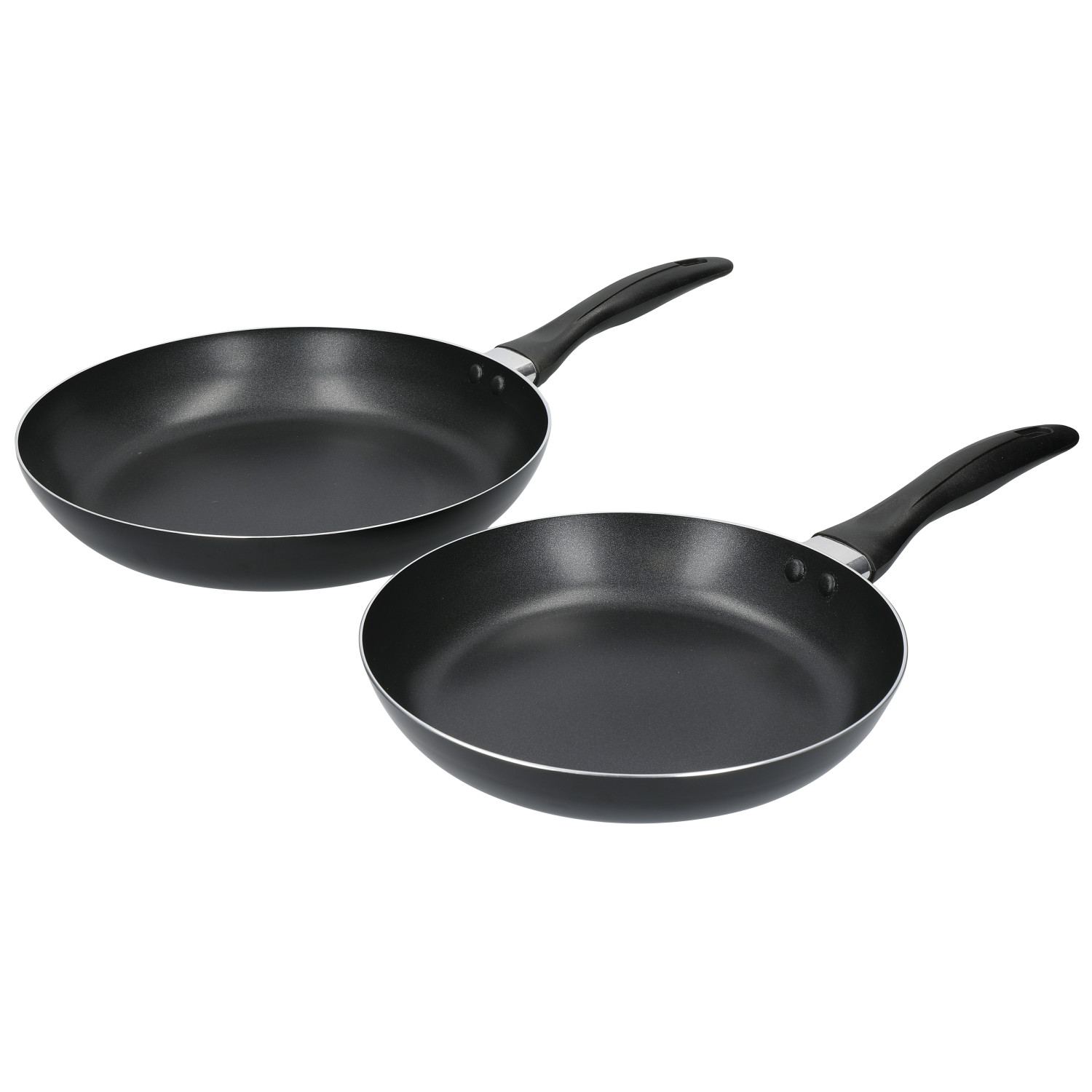 KitchenCraft Non-Stick Aluminium Frying Pan Set, 28cm and 24cm KitchenCraft Non-Stick Aluminium Frying Pan Set, 28cm and 24cm
