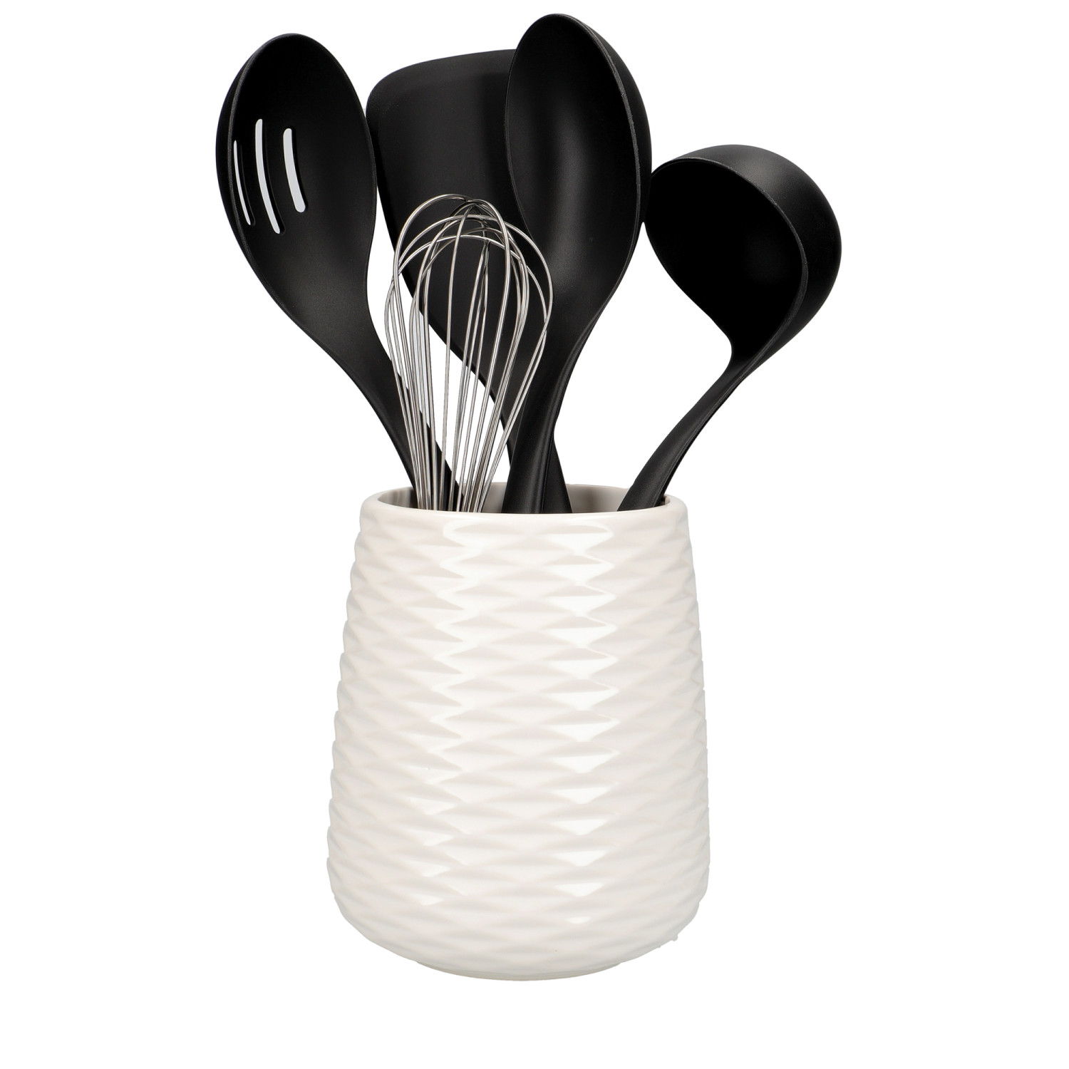 KitchenAid 6pc Utensil Set and Holder - Black KitchenAid 6pc Utensil Set and Holder - Black
