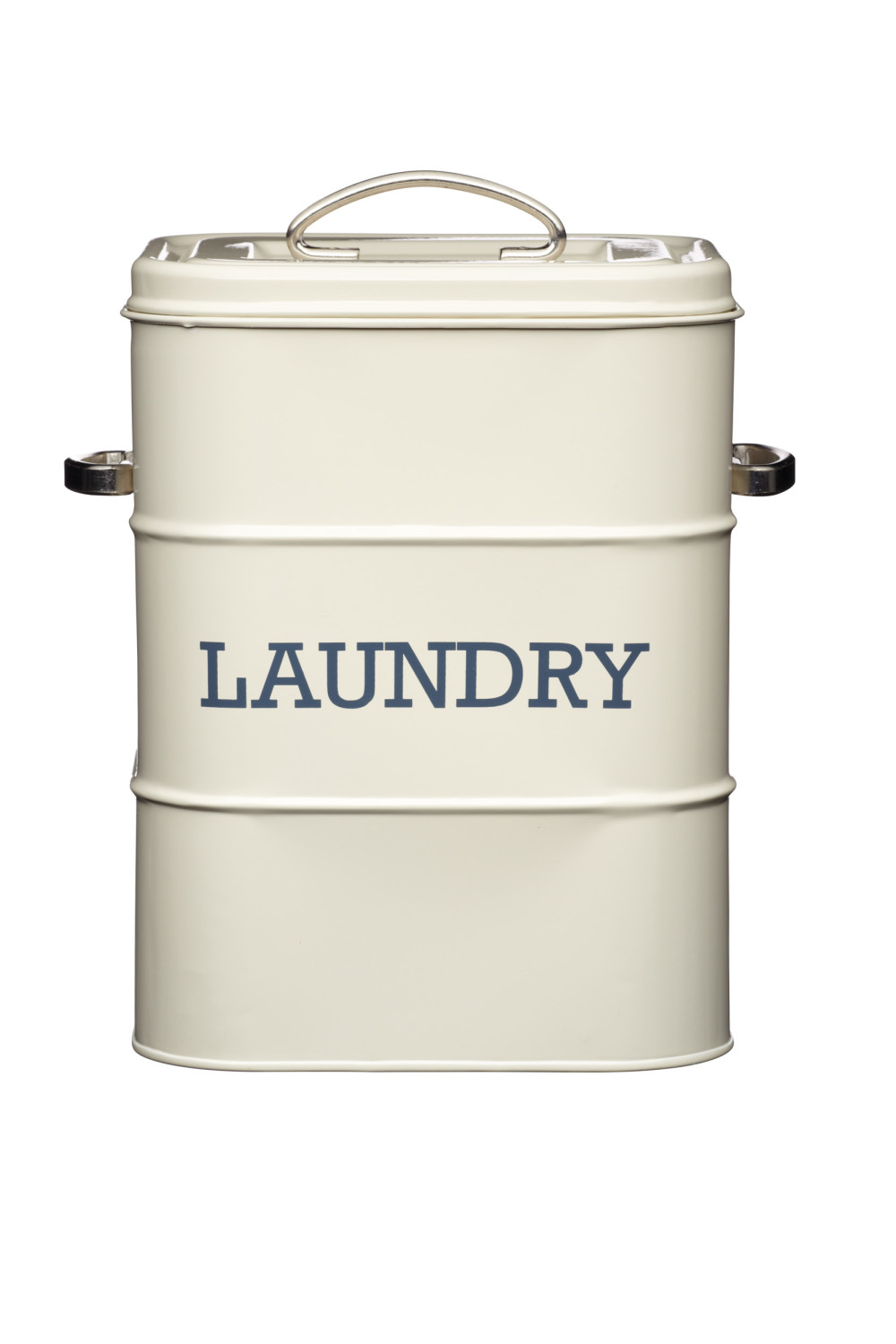 Living Nostalgia Antique Cream Laundry Tin Living Nostalgia Antique Cream Laundry Tin