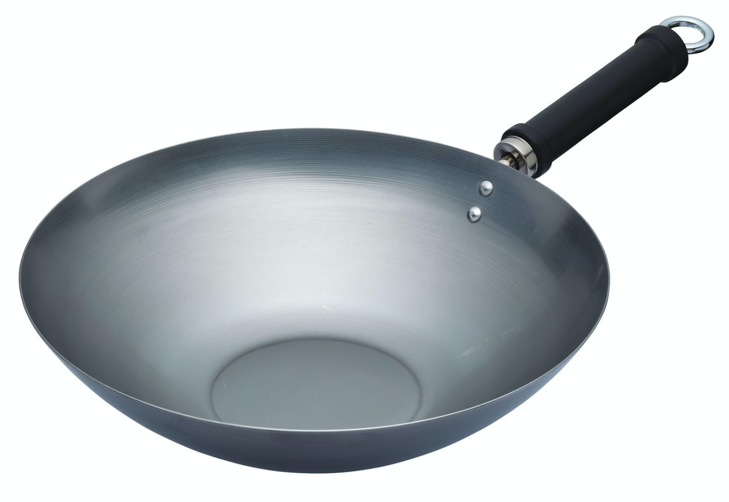 KitchenCraft World of Flavours Oriental Plain Carbon Steel Wok, 30cm KitchenCraft World of Flavours Oriental Plain Carbon Steel Wok, 30cm