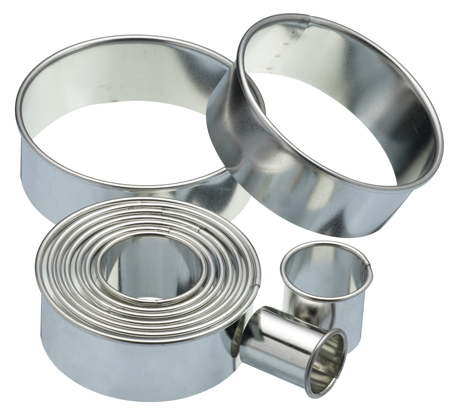 KitchenCraft Eleven Round Plain Pastry Cutters With Metal Storage Tin KitchenCraft Eleven Round Plain Pastry Cutters With Metal Storage Tin