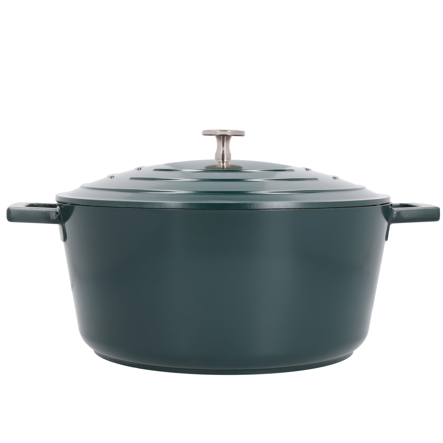 MasterClass Cast Aluminium Casserole Dish, 5L, Hunter Green MasterClass Cast Aluminium Casserole Dish, 5L, Hunter Green
