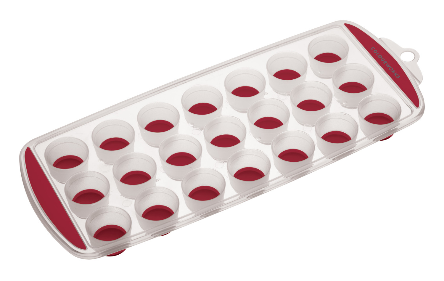 Colourworks Red Pop Out Flexible Ice Cube Tray Colourworks Red Pop Out Flexible Ice Cube Tray