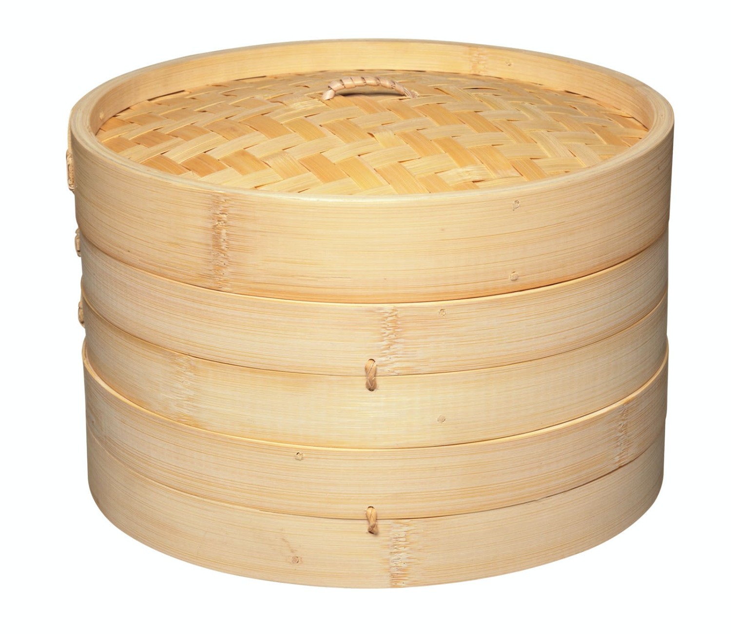 KitchenCraft World of Flavours Oriental Large Two Tier Bamboo Steamer KitchenCraft World of Flavours Oriental Large Two Tier Bamboo Steamer