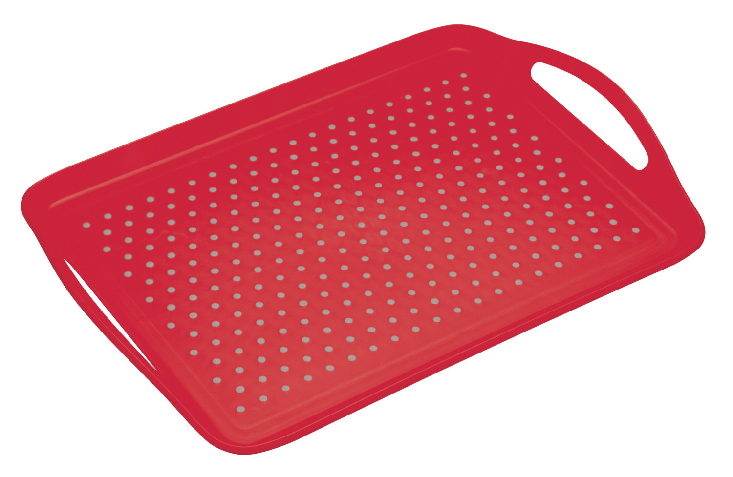 Colourworks Red Anti Slip Serving Tray