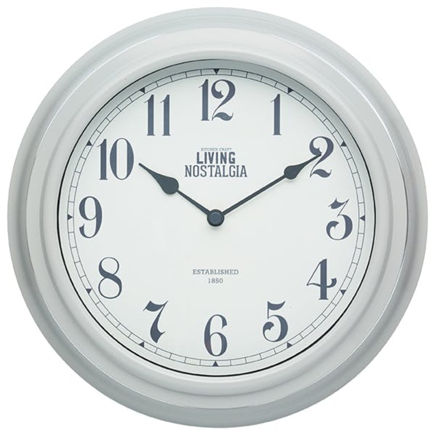 Living Nostalgia French Grey Wall Clock Living Nostalgia French Grey Wall Clock