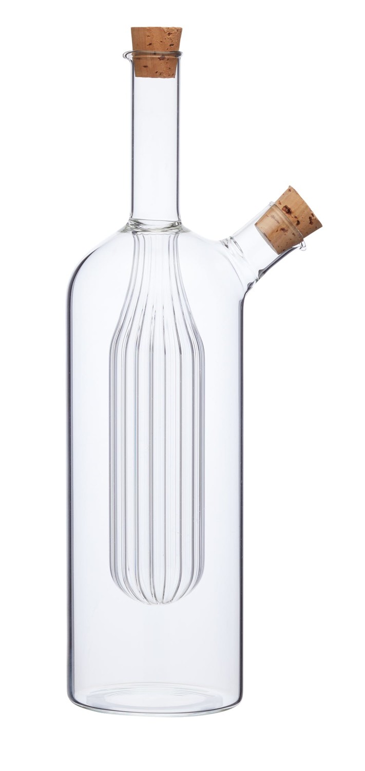 KitchenCraft World of Flavours Italian Dual Oil and Vinegar Bottle KitchenCraft World of Flavours Italian Dual Oil and Vinegar Bottle