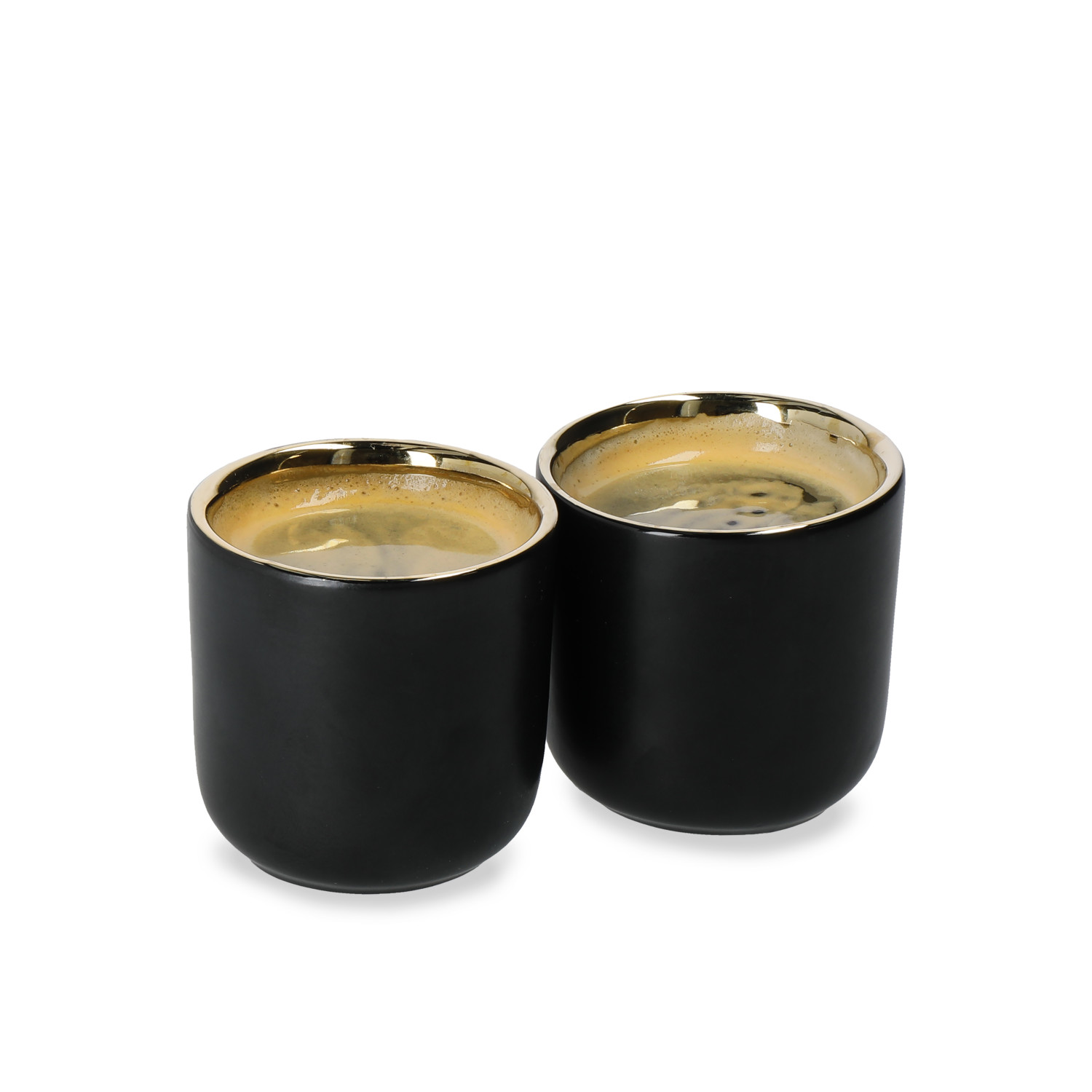 La Cafetière Double Insulated Espresso Cups, Black / Gold, 70ml, 2-Cup Set La Cafetière Double Insulated Espresso Cups, Black / Gold, 70ml, 2-Cup Set