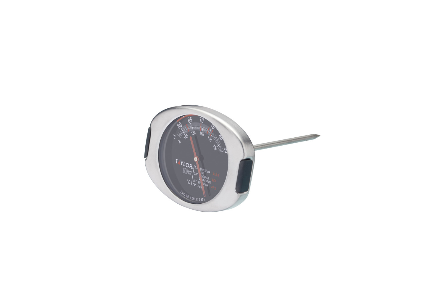 Taylor Pro Stainless Steel Leave-In Meat Thermometer Taylor Pro Stainless Steel Leave-In Meat Thermometer
