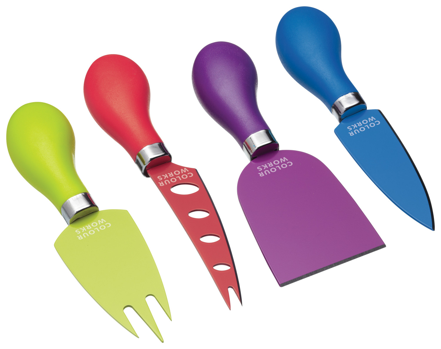 Colourworks 4 Piece Cheese Serving Set Colourworks 4 Piece Cheese Serving Set