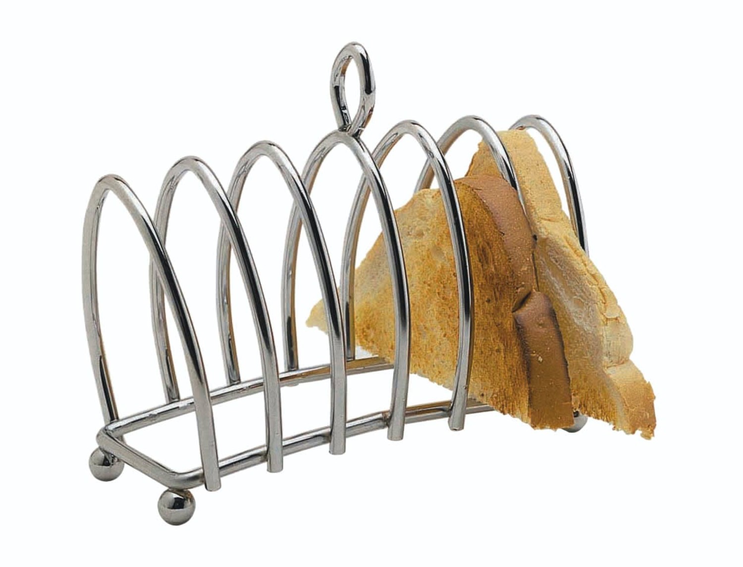 KitchenCraft Chrome Plated Six Slice Toast Rack KitchenCraft Chrome Plated Six Slice Toast Rack