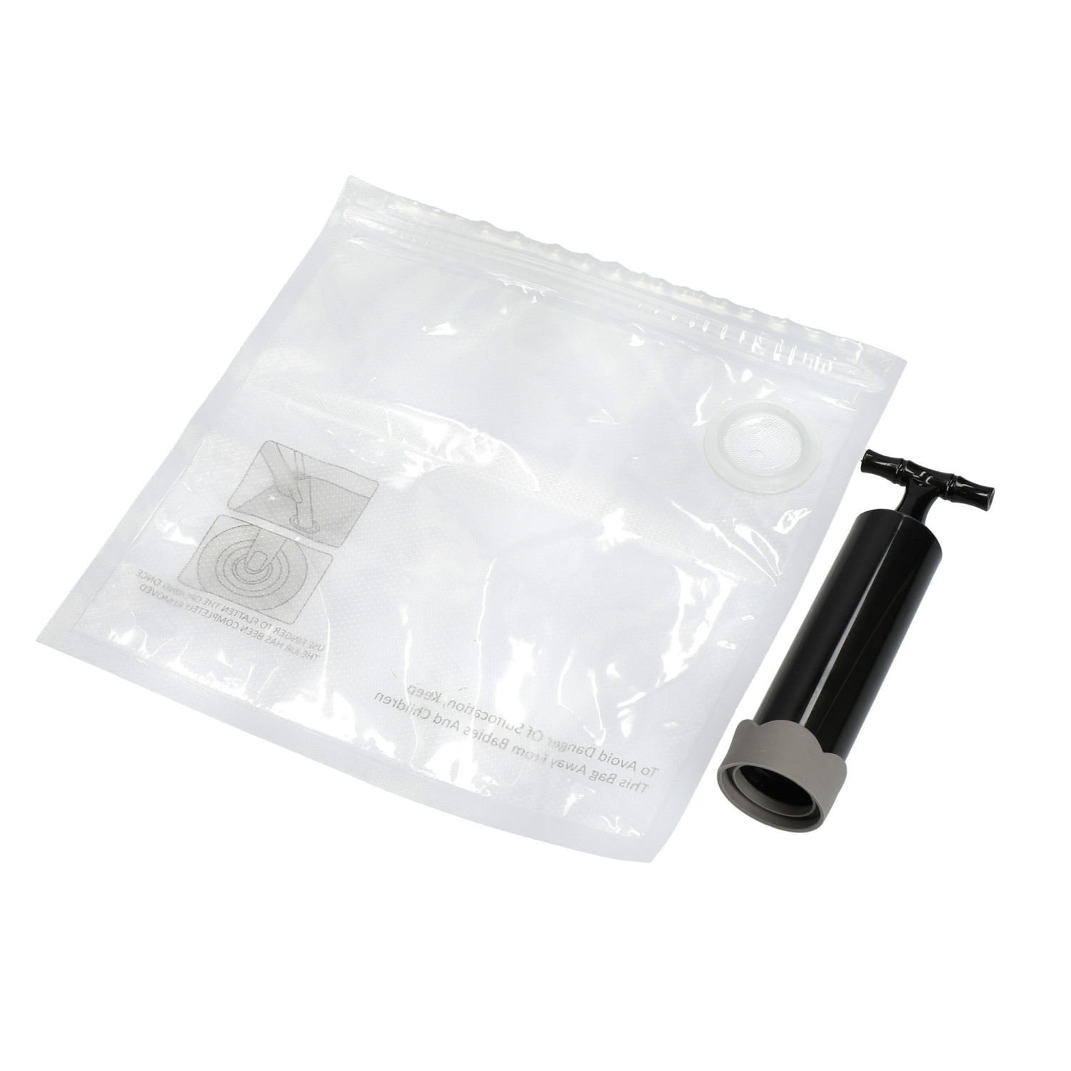MasterClass Food Vacuum Sealer with 4 Reusable Polyethylene Food Bags, 24 x 24cm MasterClass Food Vacuum Sealer with 4 Reusable Polyethylene Food Bags, 24 x 24cm