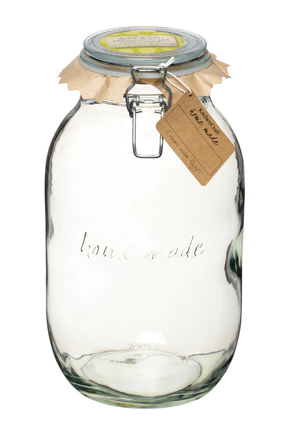 Home Made Glass 3 Litre Preserving Jar Home Made Glass 3 Litre Preserving Jar