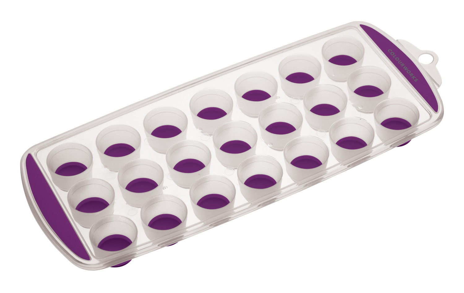 Colourworks Purple Pop Out Flexible Ice Cube Tray Colourworks Purple Pop Out Flexible Ice Cube Tray