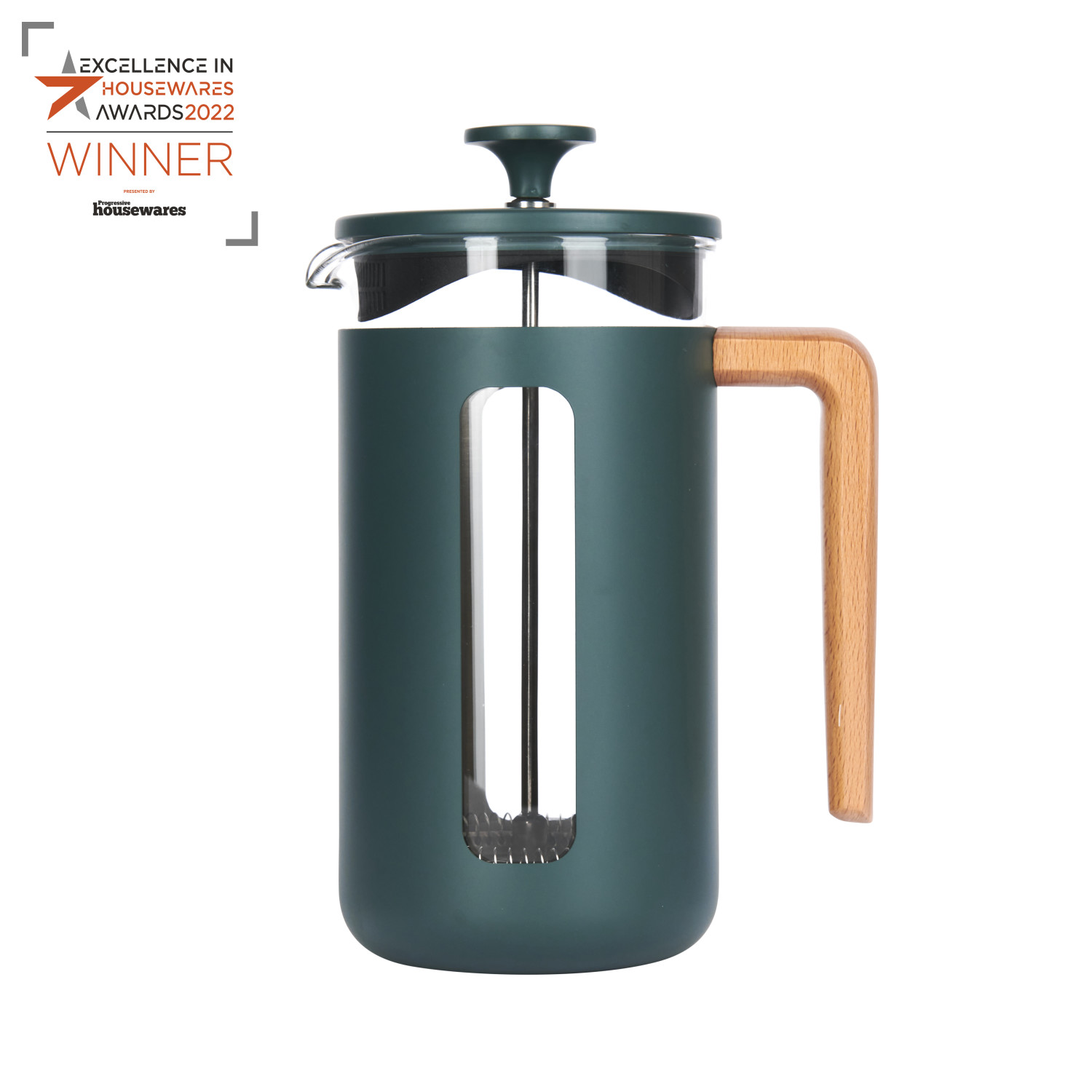 La Cafetière Pisa Latte Cafetiere, 8-Cup, Green La Cafetière Pisa Latte Cafetiere, 8-Cup, Green