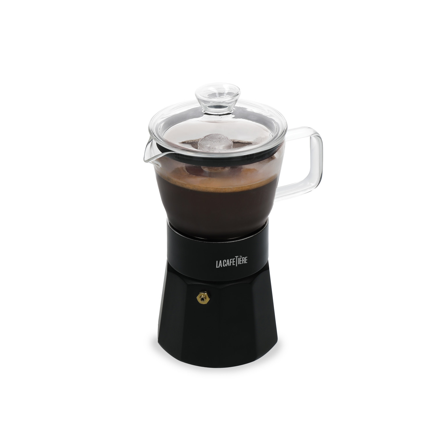 La Cafetière Verona Glass Espresso Maker, 6-Cup, Black