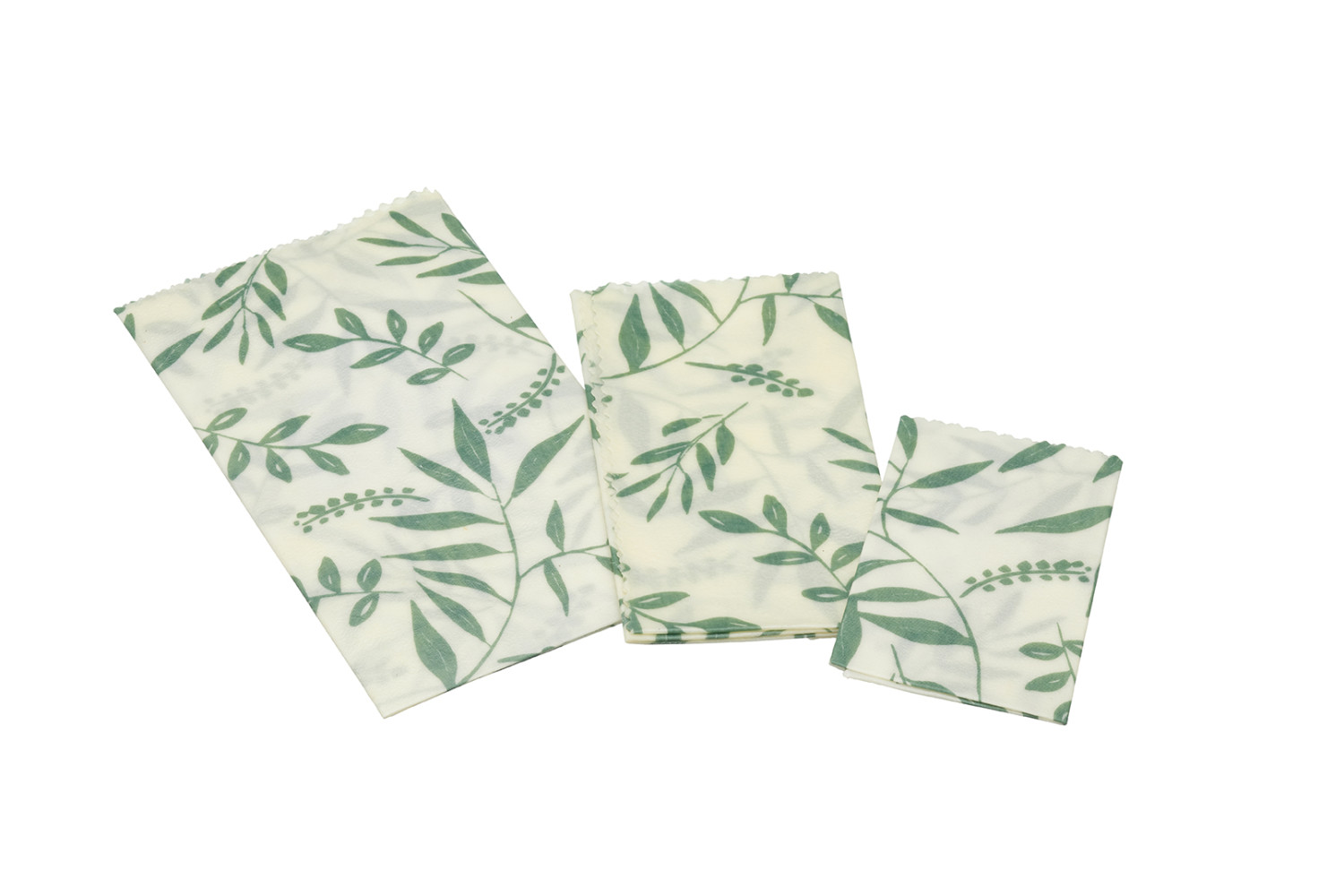 Natural Elements Set of 3 Reusable Vegan Food Wrap Sheets, Organic Cotton Cling Film Alternative Natural Elements Set of 3 Reusable Vegan Food Wrap Sheets, Organic Cotton Cling Film Alternative