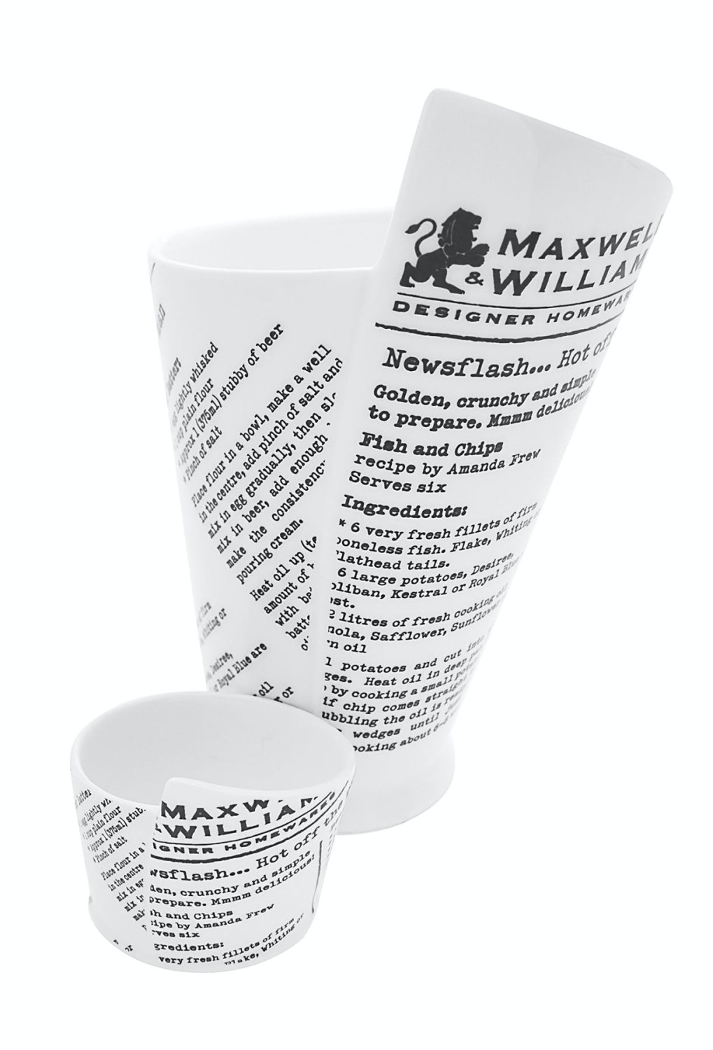 Maxwell & Williams White Basics French Fries Cup And Saucer