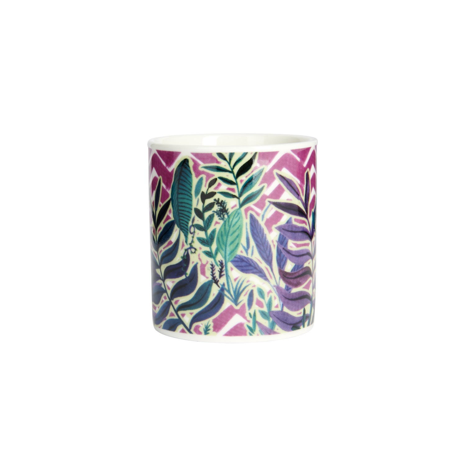 KitchenCraft 80ml Espresso Mug Exotic Leaves Design KitchenCraft 80ml Espresso Mug Exotic Leaves Design