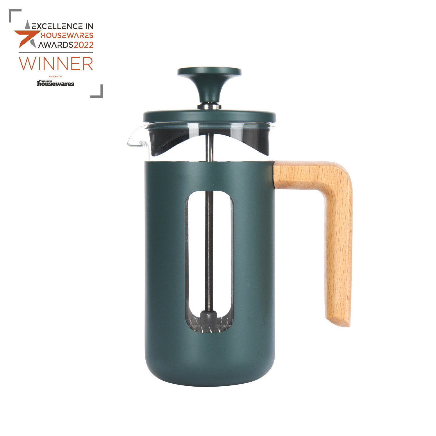 La Cafetière Pisa Cafetiere, 3-Cup, Green La Cafetière Pisa Cafetiere, 3-Cup, Green