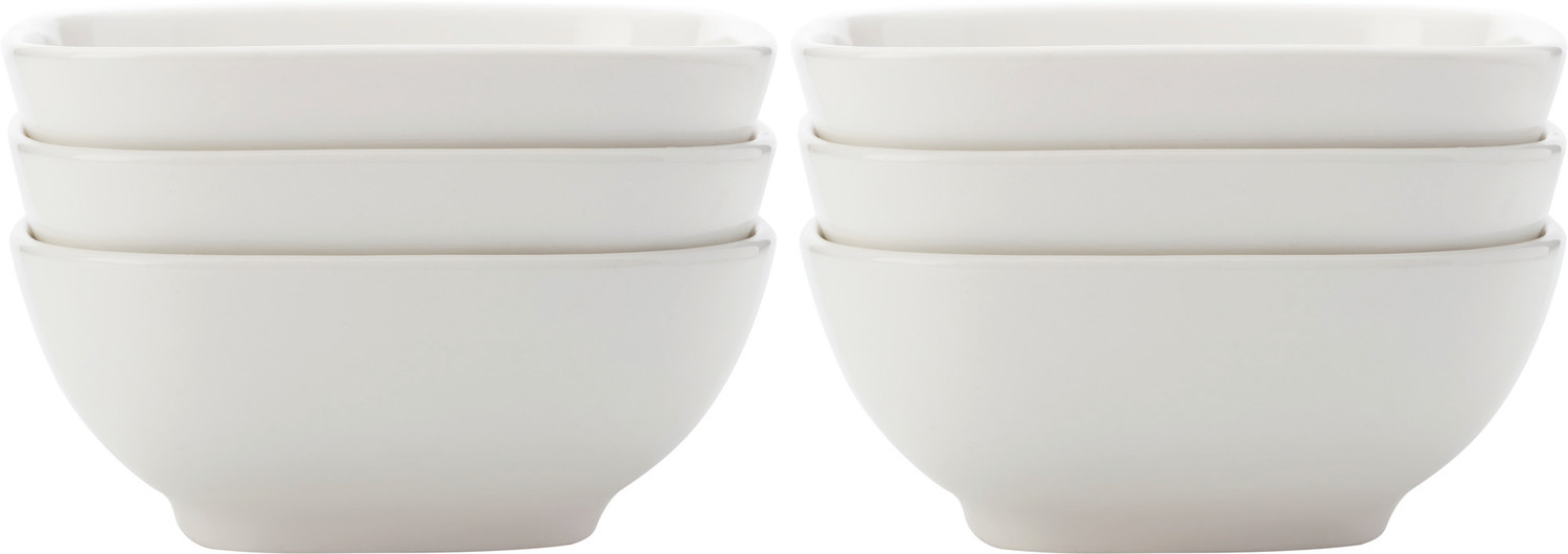 Maxwell & Williams White Basics Small Square Bowls, Set of 6