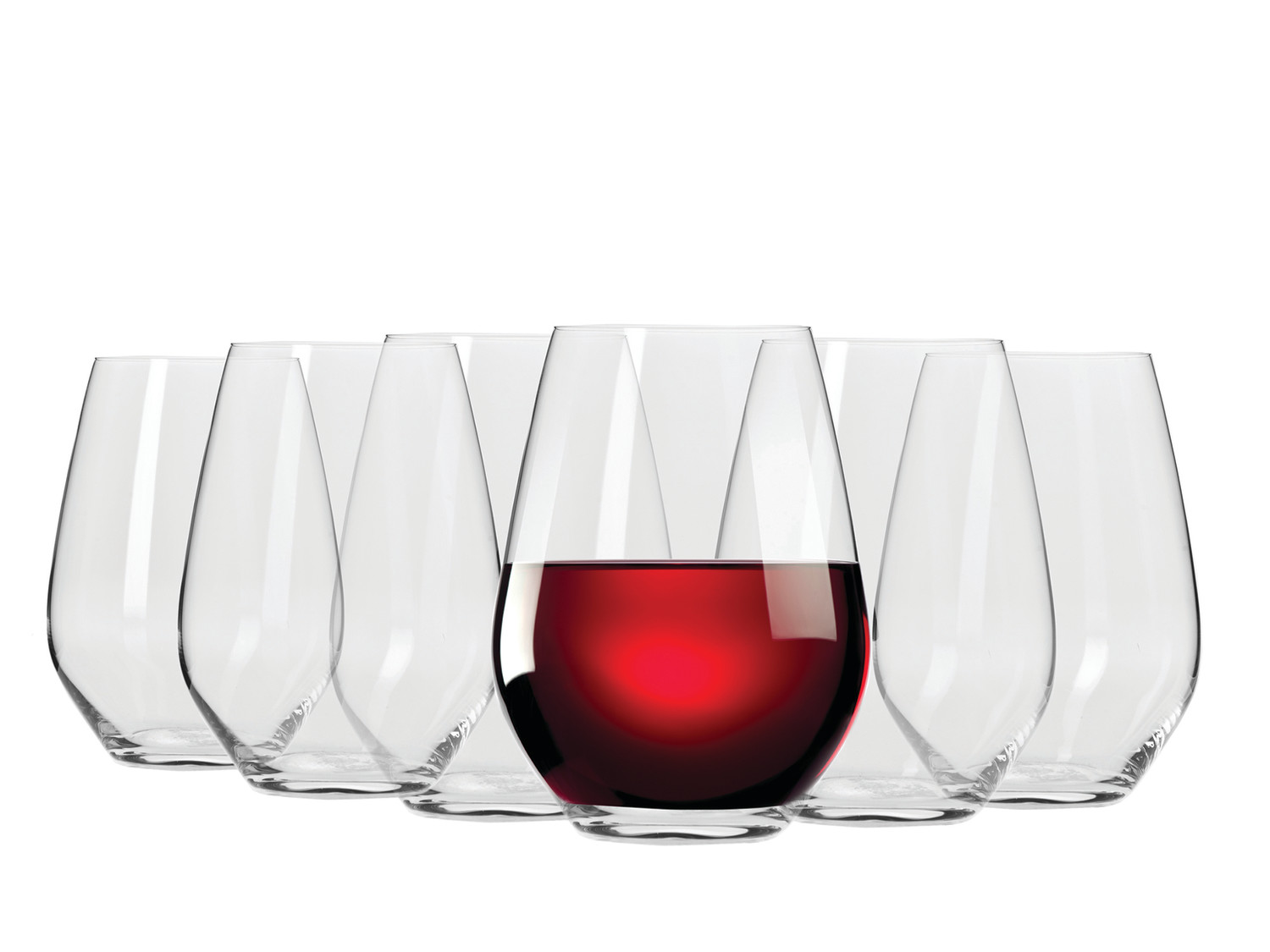 Maxwell & Williams Vino Set of 6 540ml Stemless Red Wine Glasses