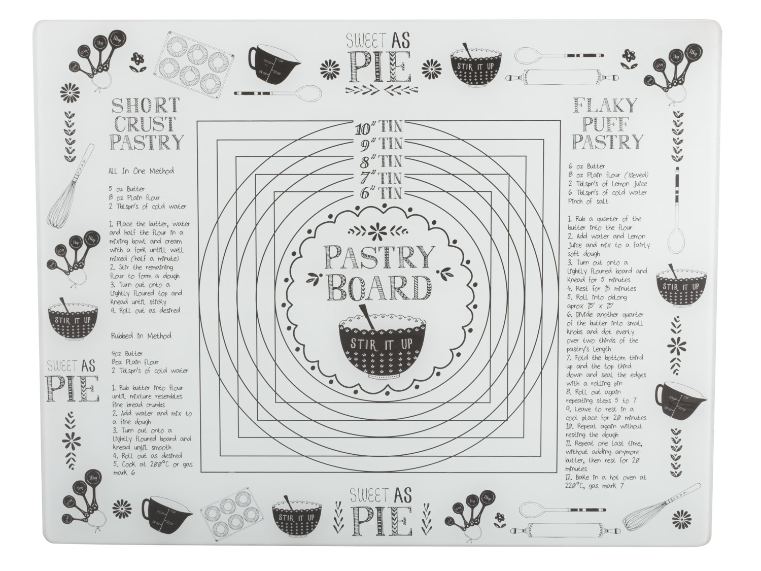 Creative Tops Bake Stir It Up Large Pastry Board Creative Tops Bake Stir It Up Large Pastry Board