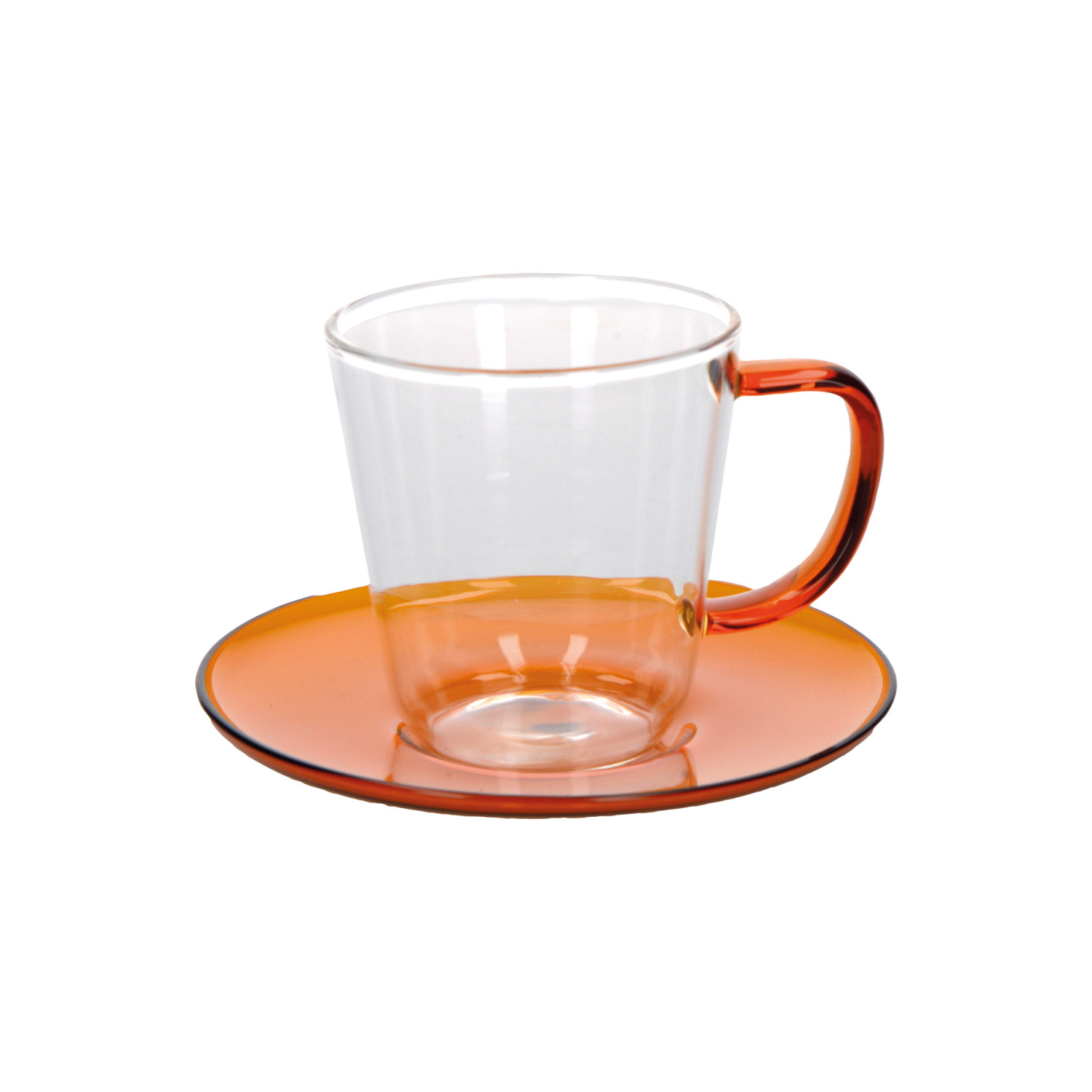 La Cafetière Colour Amber Tea Cup and Saucer La Cafetière Colour Amber Tea Cup and Saucer