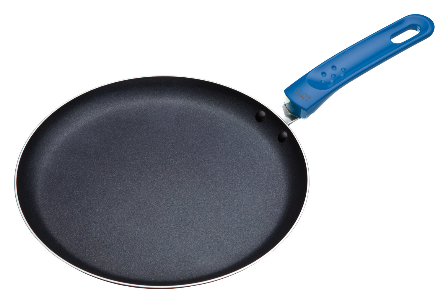 Colourworks Blue Crêpe Pan with Soft Grip Handle