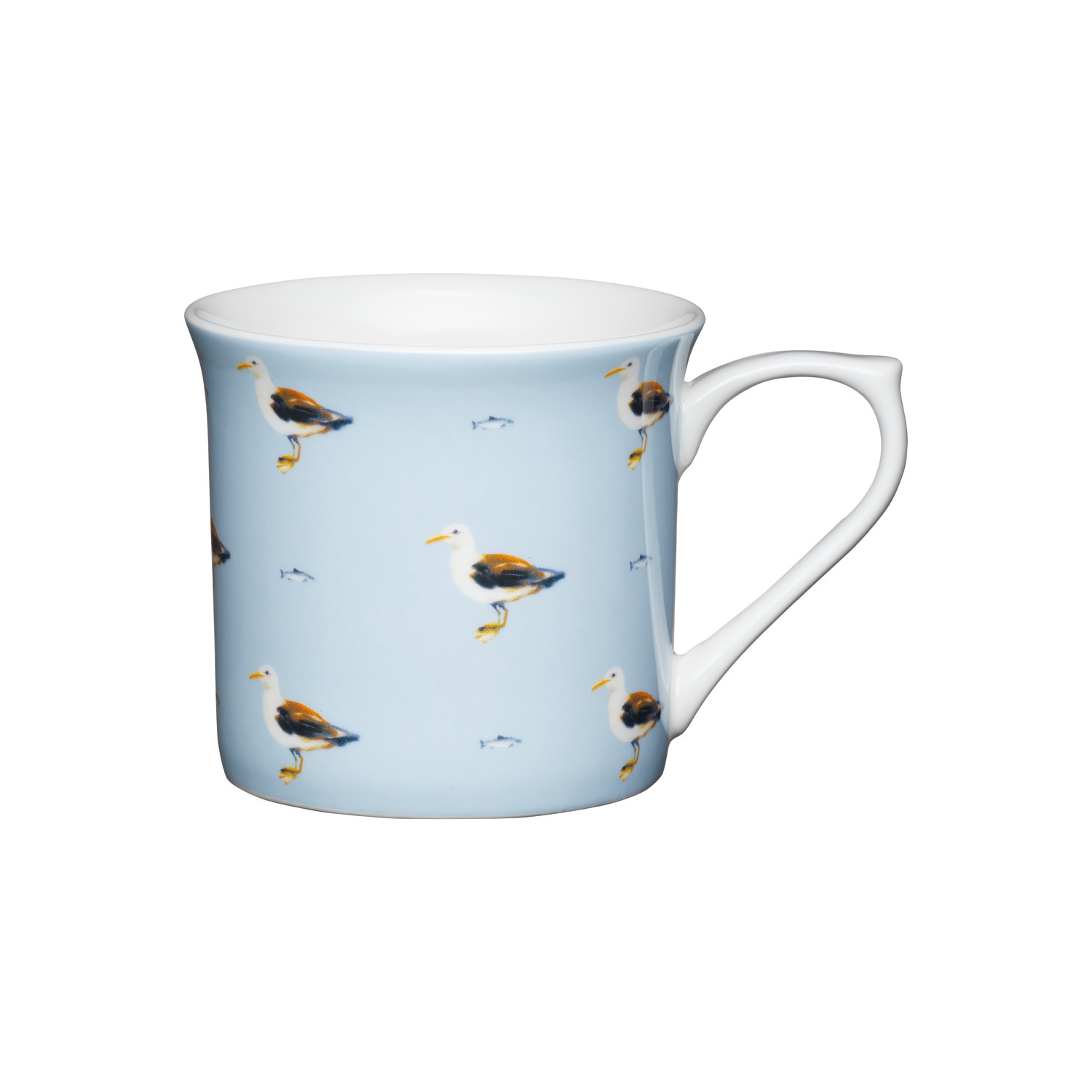 KitchenCraft Fluted Fine Bone China Seagull Mugs KitchenCraft Fluted Fine Bone China Seagull Mugs
