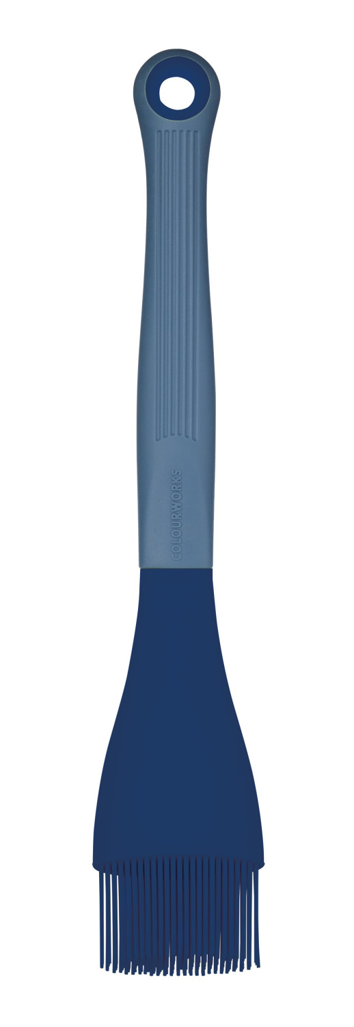 Colourworks Brights Navy Silicone-Headed Angled Pastry / Basting Brush