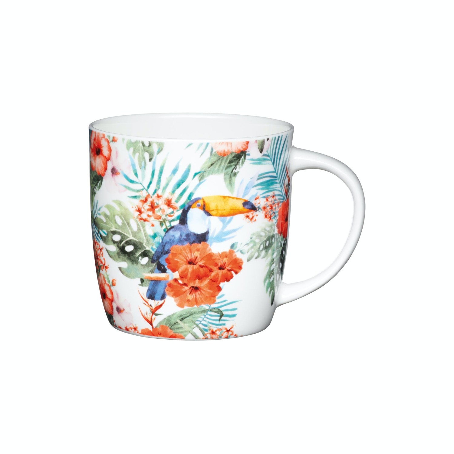 KitchenCraft Set of Four China Toucan Mugs KitchenCraft Set of Four China Toucan Mugs