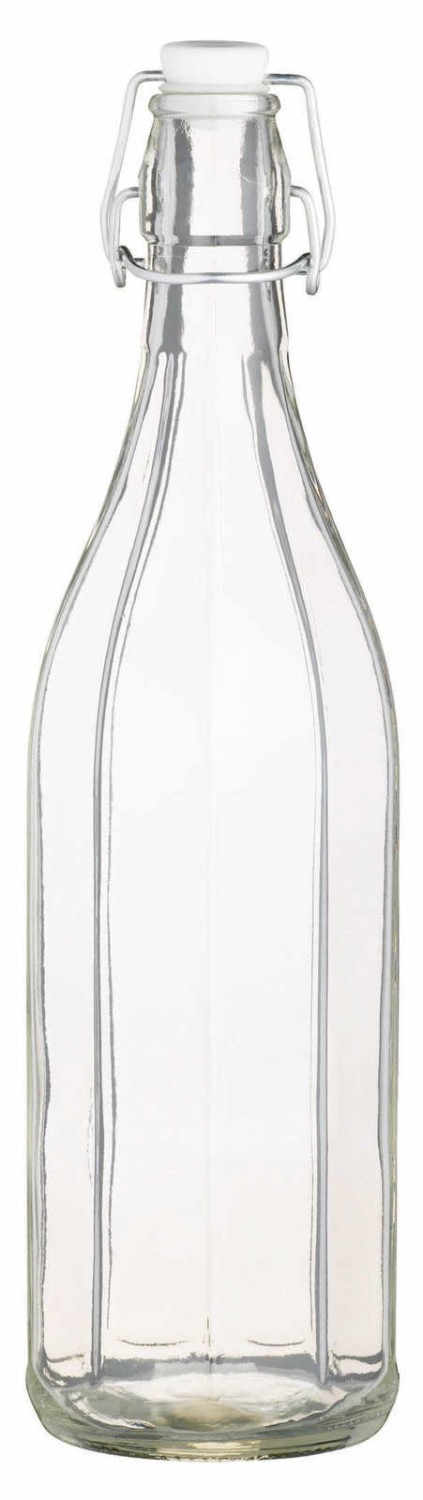 KitchenCraft Glass 1 Litre Oil Bottle With Pop Stopper